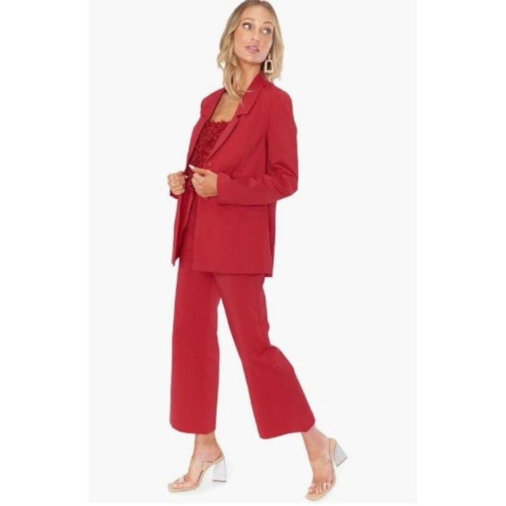 Show Me Your Mumu Women's Red Major Blazer Size‎ XS Valentine's Day Gift!